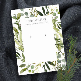 TARJETA DE VISITA PANTALLA DE LLAMADAS DE LLUVIA VERDE DE GUAY