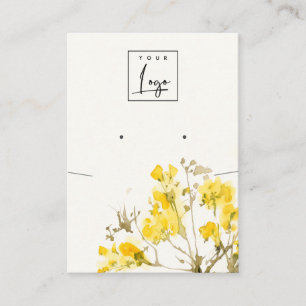 Tarjeta De Visita Pantalla de logotipo del collar de flores silvestr