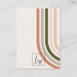 Tarjeta De Visita Pantalla de Moda del desierto del arco iris retro