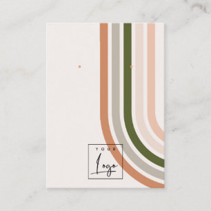 Tarjeta De Visita Pantalla de Moda del desierto del arco iris retro