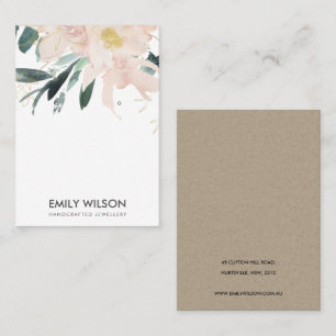 TARJETA DE VISITA PANTALLA DE PRESENTACIÓN DEL COLOR DE AGUA DE FLO