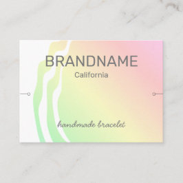 Tarjeta De Visita Pantalla de pulsera de arco iris color degradado r