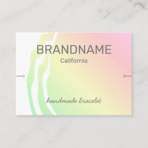 Tarjeta De Visita Pantalla de pulsera de arco iris color degradado r