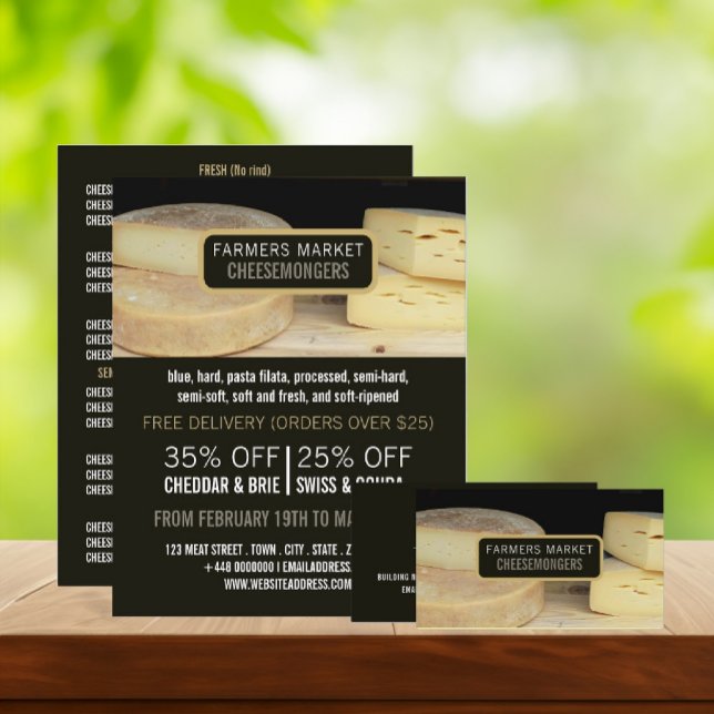 Tarjeta De Visita Pantalla de queso, Cheesemonger (Subido por el creador)