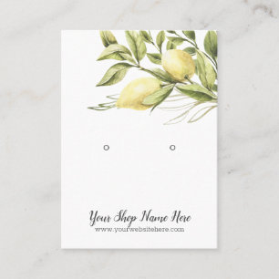 Tarjeta De Visita Pantalla de rebote blanco de color de agua Lemons