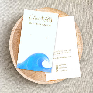 Tarjeta De Visita Pantalla de rebote de oleada oceánica de color de