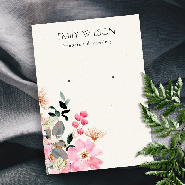 Tarjeta De Visita Pantalla de reposo de Bungalows florales rosados P (Subido por el creador)