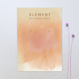 Tarjeta De Visita Pantalla de riego de color Boho Terracotta