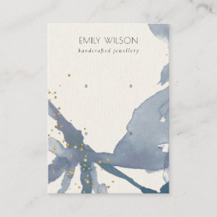 Tarjeta De Visita Pantalla de rienda de zócalo de oro azul índigo