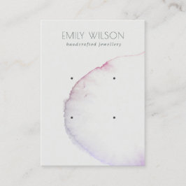 Tarjeta De Visita Pantalla de rizo gris rosado rosado púrpura abstra