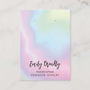 Tarjeta De Visita Pantalla de rodaje de joyería verde rosa de moda