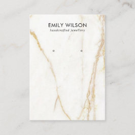 TARJETA DE VISITA PANTALLA DE TEXTURA DE MÁRMOL DE CALACATTA DE ORO