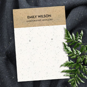 TARJETA DE VISITA PANTALLA DE TEXTURA DE TERRACOTTA RÚSTICA CERAMIC