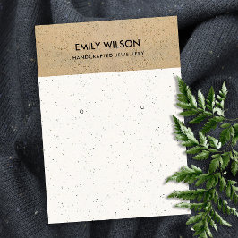 TARJETA DE VISITA PANTALLA DE TEXTURA DE TERRACOTTA RÚSTICA CERAMICA