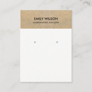 TARJETA DE VISITA PANTALLA DE TEXTURA DE TERRACOTTA RÚSTICA CERAMICA