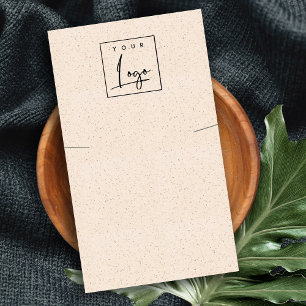 Tarjeta De Visita Pantalla del logotipo del collar de textura cerámi