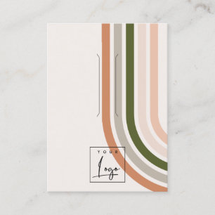 Tarjeta De Visita Pantalla del logotipo del desert del arco iris ret