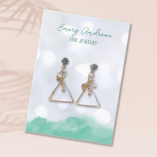 Tarjeta De Visita Pantalla del soporte de jewelry Earring del Diseña