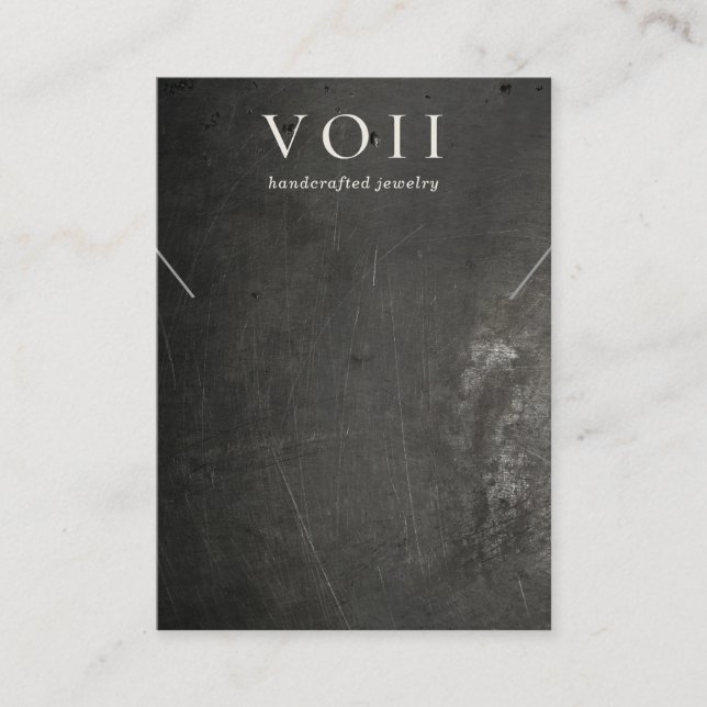 Tarjeta De Visita Pantalla Guay Black Rustic Necklace con brazalete (Anverso)