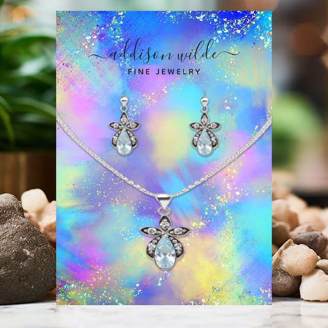 Tarjeta De Visita Pantalla Holográfica de anclaje de collar irlandés (Subido por el creador)