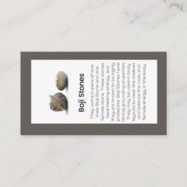 Tarjeta De Visita Pantalla Joyería Boji Stones Crystal Significing