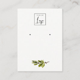 Tarjeta De Visita Pantalla Mínima De Rejilla De Rama De Pino