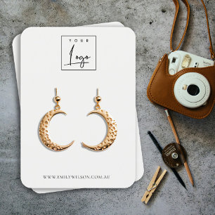 Tarjeta De Visita Pantalla Mínima Sencilla de Empuje de Logotipo Bl