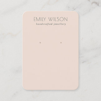 Tarjeta De Visita Pantalla Mínima Sencilla Sencilla Dusky Rubor Pink