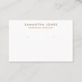Tarjeta De Visita Pantalla minimalista de joyería moderna Earrings