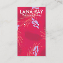 Pantalla moderna de anclaje botánico tropical