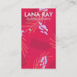 Tarjeta De Visita Pantalla moderna de anclaje botánico tropical