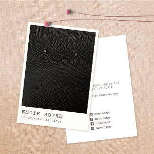 Tarjeta De Visita Pantalla moderna de color negro blanco para el aur