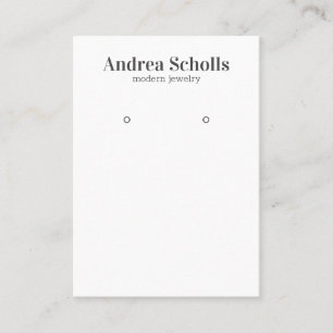 Tarjeta De Visita Pantalla moderna de joyería audaz