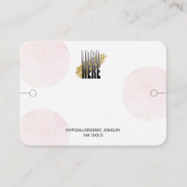 Tarjeta De Visita Pantalla Moderna De Pulsera Con Logotipo Círculos