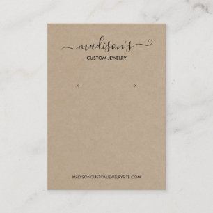 Tarjeta De Visita Pantalla moderna de rodaje de joyas de Kraft Minim