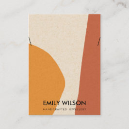 TARJETA DE VISITA PANTALLA MODERNA DE TERRACOTTA RE ART NECKLACE