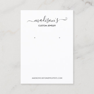 Tarjeta De Visita Pantalla moderna Minimalista de rodaje de joyas bl