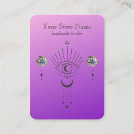 Tarjeta De Visita Pantalla personalizada de joyas místicas Boho
