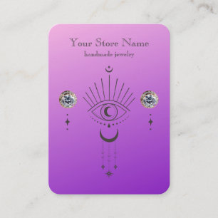Tarjeta De Visita Pantalla personalizada de joyas místicas Boho