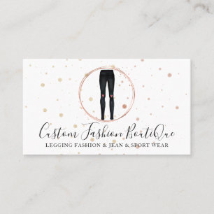 Tarjeta De Visita Pantalones de Leggings de Boutique de Moda