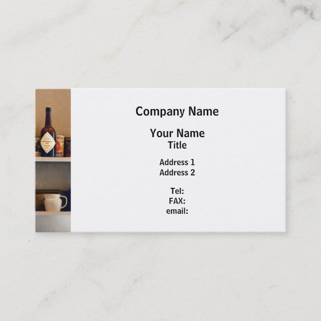 Tarjeta De Visita Pantería de cocina (Anverso)