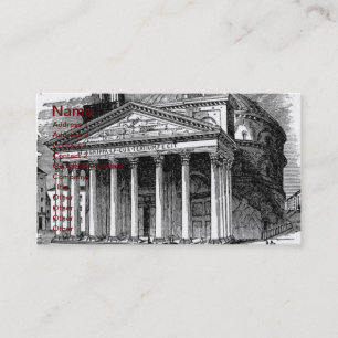 Tarjeta De Visita Pantheon Business Card