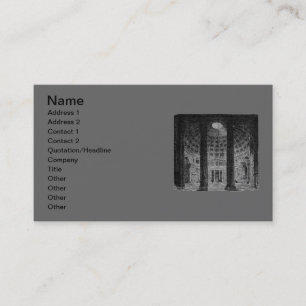 Tarjeta De Visita Pantheon Business Card