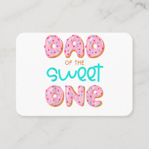 Tarjeta De Visita Papá de Dulce Uno Primer Cumpleaños Familia Combin
