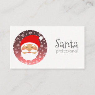 Tarjeta De Visita Papá Noel Profesional