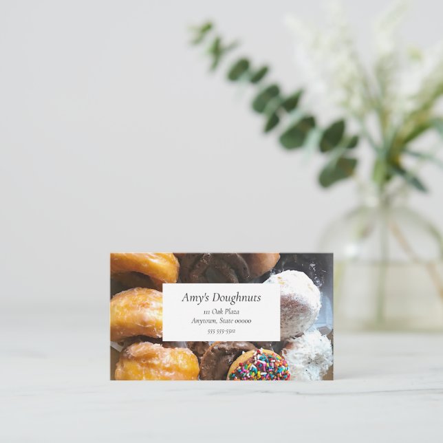Tarjeta De Visita Papas buhardillas en una caja (Anverso de pie)