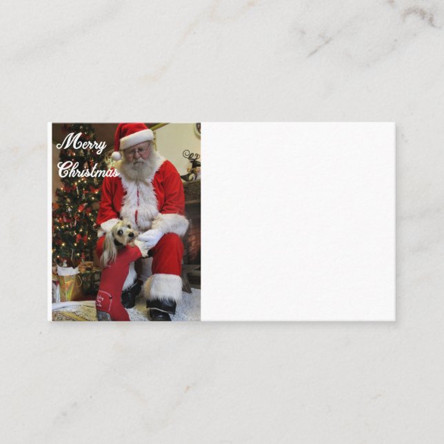 Tarjeta De Visita Papas Santa (Anverso)