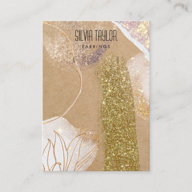 Tarjeta De Visita papel abstracto simple mínimo Pantalla de conexión (Anverso)