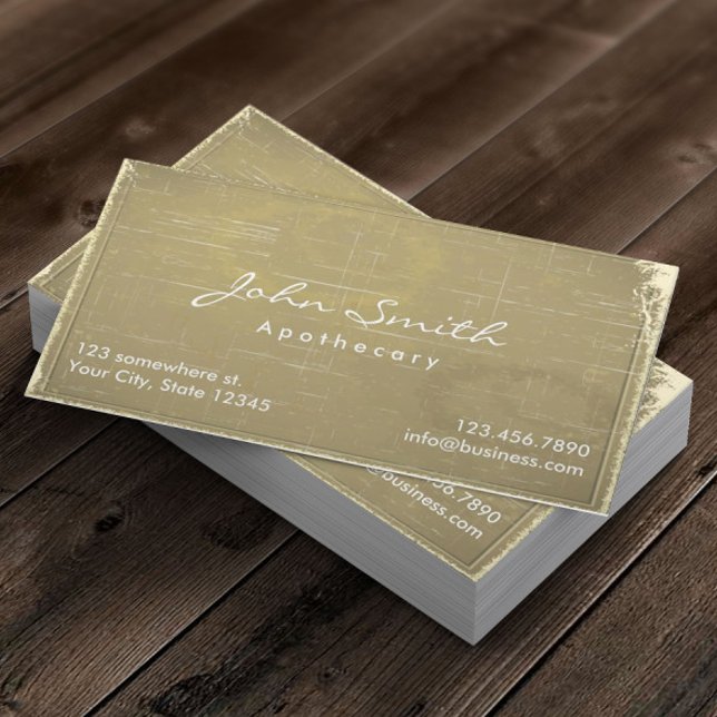 Tarjeta De Visita Papel antiguo apotecario Medicina (Subido por el creador)