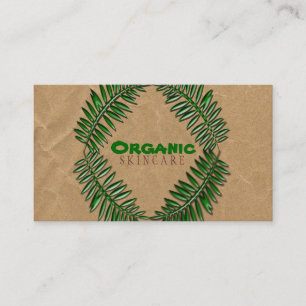 Tarjeta De Visita Papel de Brown oscuro orgánico